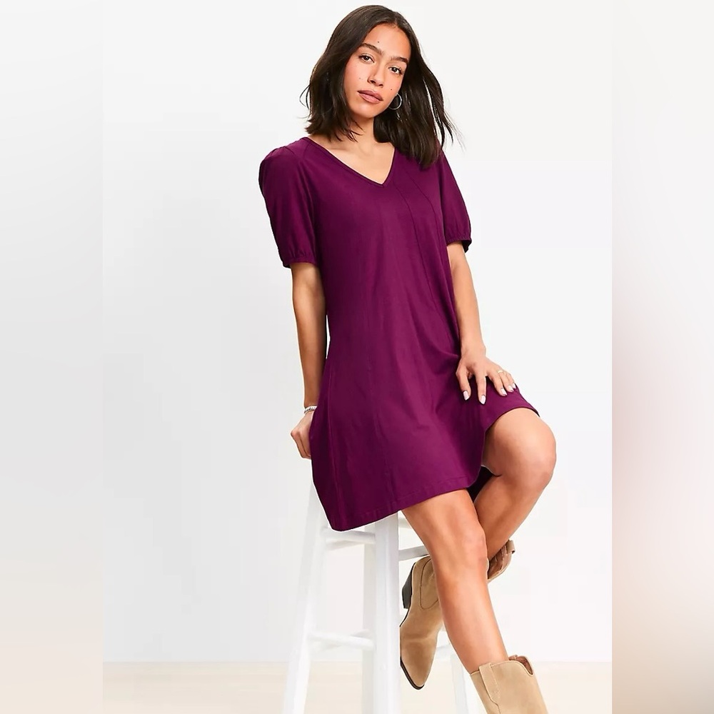 LOFT Purple Mini Dress